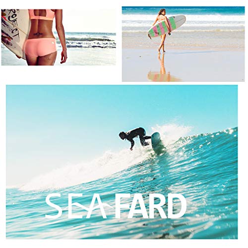 YIJU Tira de Bíceps para Prancha de Surfe com Guia de Pulso em Espiral E Plugue de Segurança - Preto