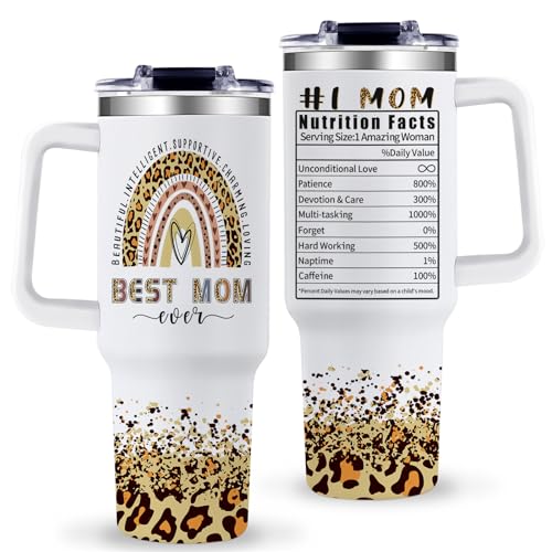 TIKMODERN 40oz Mom Tumbler with Handle