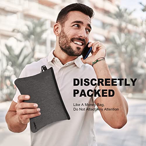 HOMEAL Smell Proof Bag, Smell Proof Container, Smell Proof Stash Bag, Odor Proof Pouch, Stash Storage Kit (Black) - Image 2