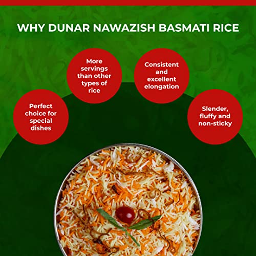 Image of Dunar Nawazish | Extra Long Grain Basmati Rice | 1kg