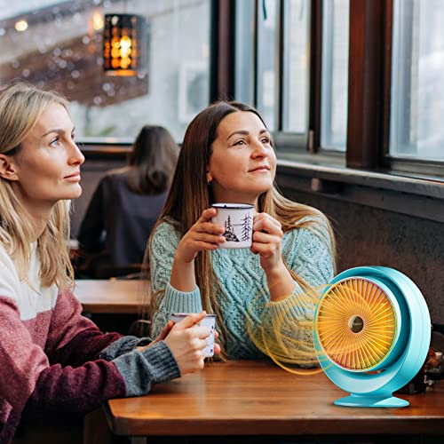 Ventilatorkachel Energiebesparend Stil, 800W PTC keramische radiator Elektrisch, draagbaar staand apparaat Verwarmingsradiator, snel opwarmende ventilatorkachel voor tafels, slaapkamers, kantoor - Afbeelding 7