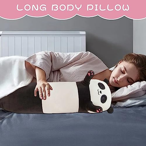Ghtmony Panda Stuffed Animal Body Pillow, Long Plushies Pillows Cute Panda Gifts For Toddler Kids Boys Girls Sisters Boyfriend Girlfriend #TOP3