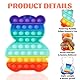 4 Stück Pop It Spielzeug, Bubble Sensory Fidget Toy, Fidget Toys Set, Antistress Spielzeug für Kinder und Erwachsene, Ideal für Reisen, Schule und Geschenke