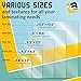 Thermal Laminating Pouches, 9 x 11.5 Inches, 5 Mil Thick, 20 Pack of Glossy Lamination Pouches, Fitted for Letter Size Laminating Sheets 8.5 x 11