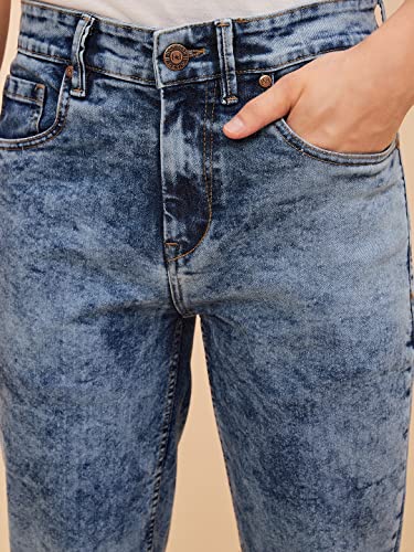Image of HIGH Star Men's Mid Rise Bootcut Fit Stretchable Jeans