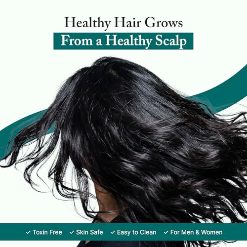 Image of Nimzo Silicone Scalp Massager Shampoo Brush | Hair Massager for Hair Growth, Dandruff Removal, Blood Circulation | Exfoliate (Green & Teal)