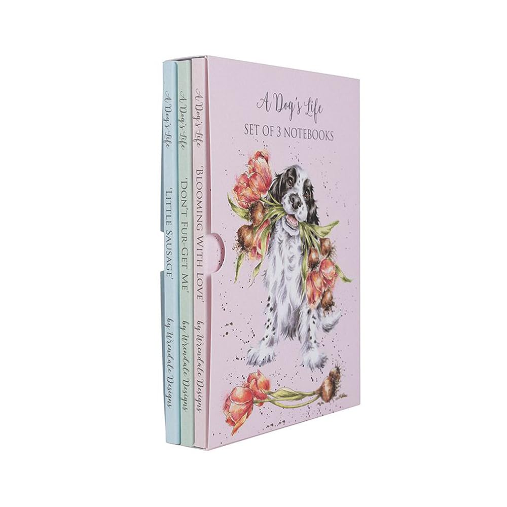 Wrendale Designs - 'A Dog's Life' Set of 3 Notebooks, a6