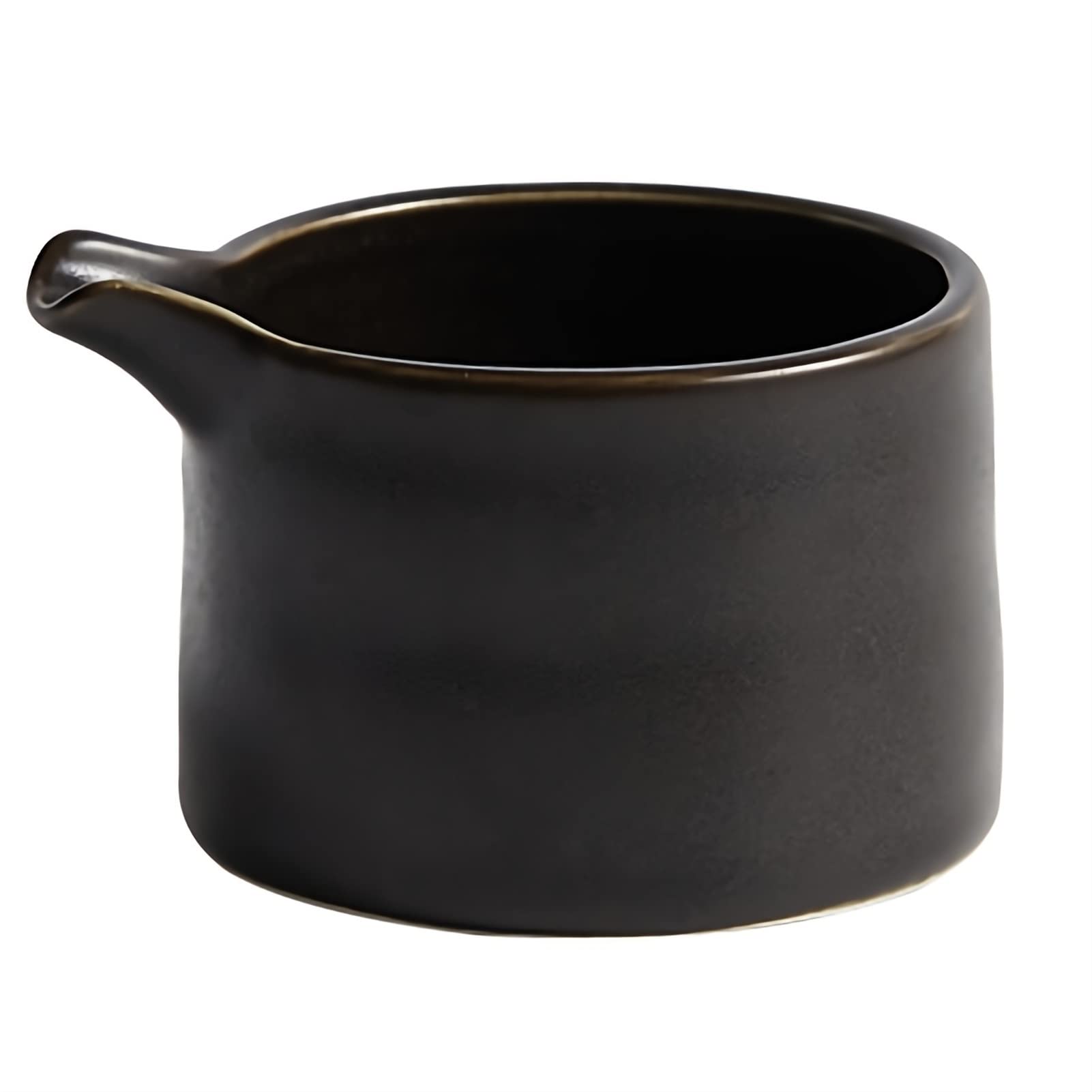MRKU Pot à Lait Multifonction en céramique et Porcelaine, 120 ML, Facile à Verser. Utilitaires : saucière, Tasse à Eau, pichet, crémier, Distributeur de café, sucrier, Sauce.