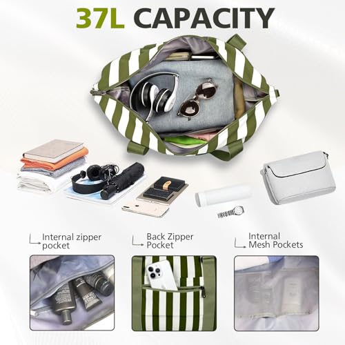 Image of TOPBAG Travel Duffle Bag, Waterproof Weekender Carry On Tote Bags for Women, Sport Gym Bag for Men, Hospital Bag for Labor and Delivery, Overnight Luggage Bag with Trolley Sleeve