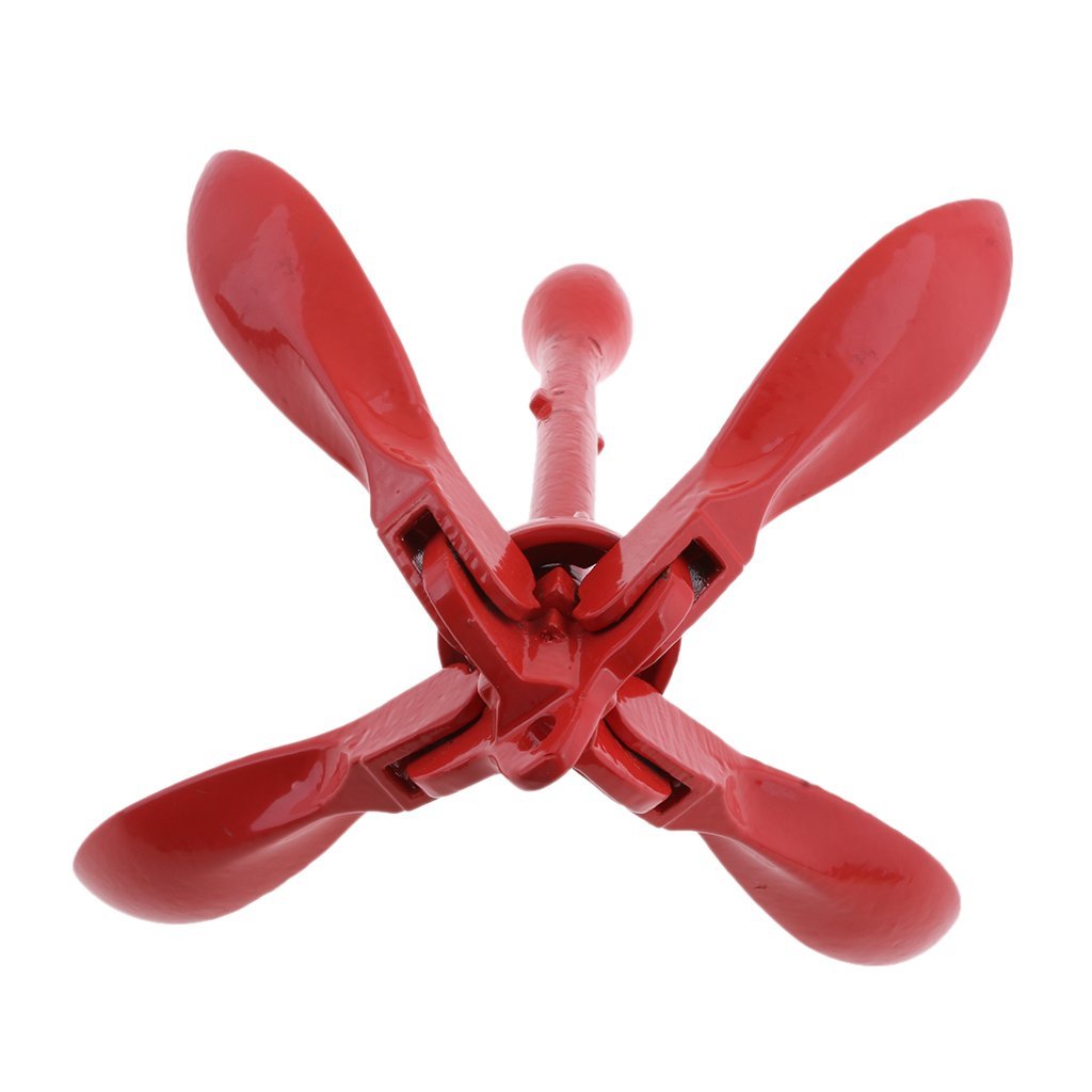 Ancre pliante en acier inoxydable pour bateau, kayak, yacht, 1,5 kg