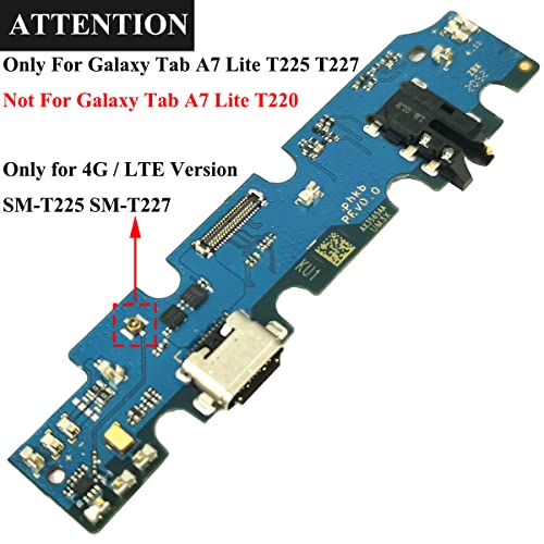 Bestdealing Tab A7 Lite Lte T225 Usb Charging Port Flex Cable Replacement T227 Type-C Charger Dock Board Connector For Samsung Galaxy 4G 8.7 2021 Sm-T225 Repair Part T225Usbport #TOP1
