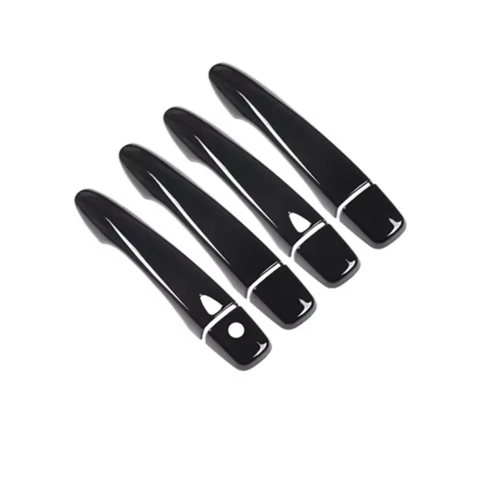 Zcxfdthf Black 2 Buttons Door Handle Covers Part Compatible With Kadjar 2015-2020 Car Exterior Door Handle Cover Decoration Styling Upgrade Accessories Set(Black 2 Buttons)