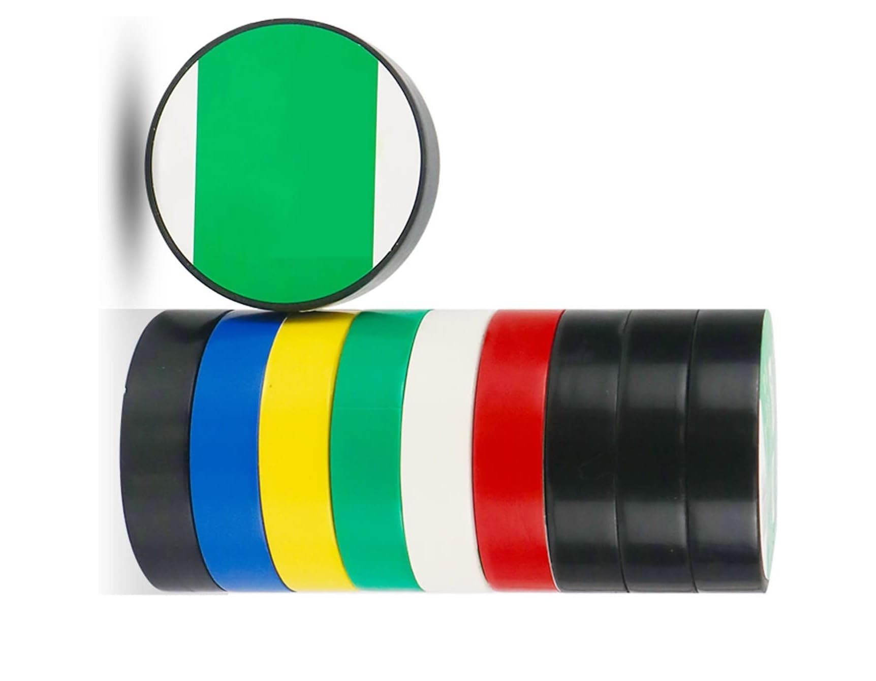 10 rotoli di nastro isolante impermeabile alle alte temperature - Nastro isolante in colori misti 9M x 16mm for progetti elettrici