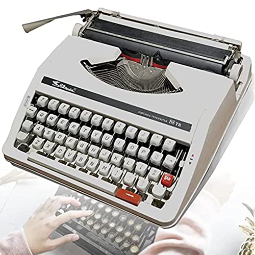 RENJJPBO Traditional Manual Typewriter(Able to Type) for Remote Writing Locations, Retro Old-Fashioned Design - Perfect for Writers and Collectors