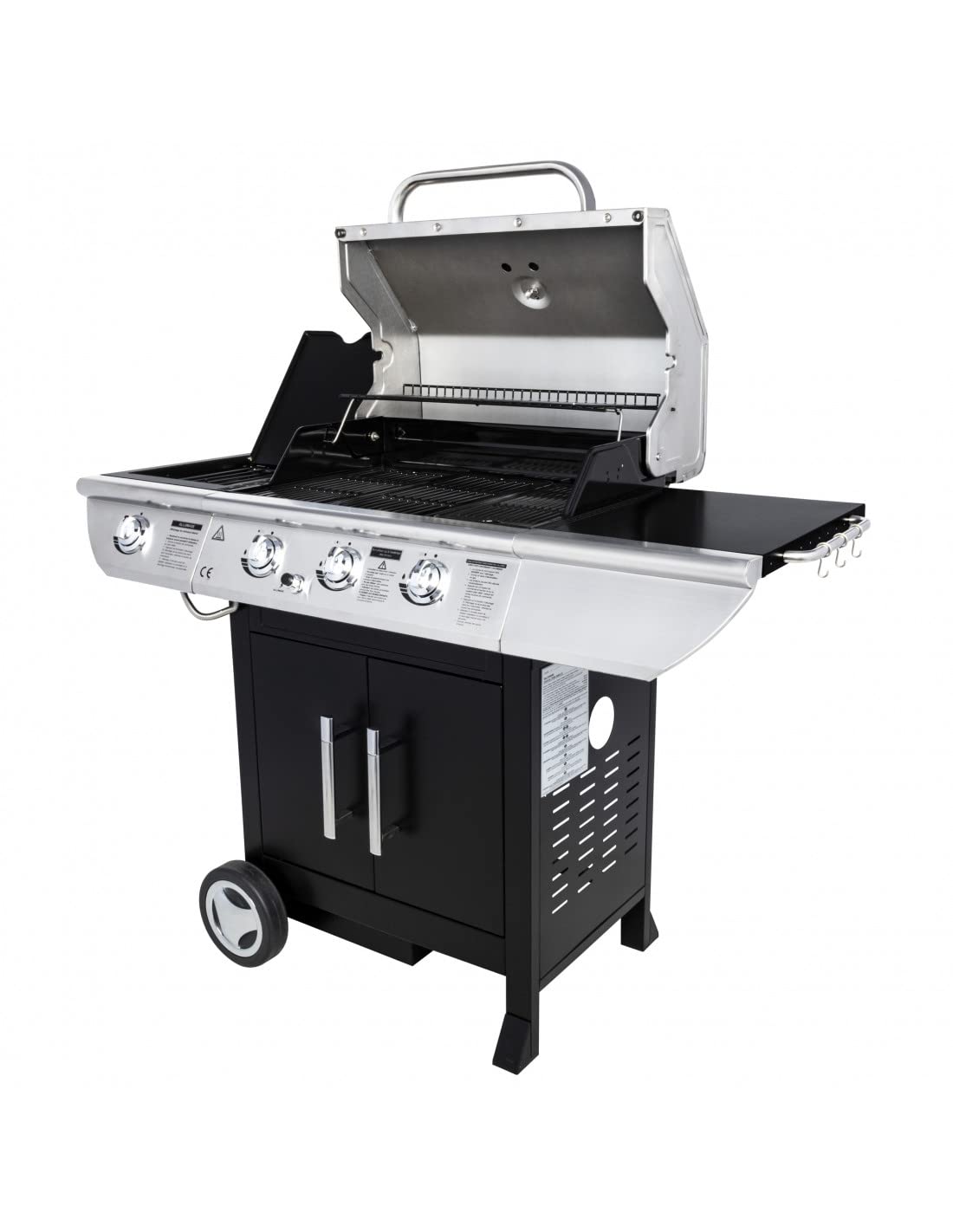 Somagic Barbecue au gaz Baltimore - 3 brûleurs 10,5kW + réchaud