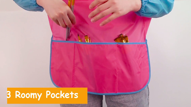 Delantal De Pintura Manga Larga Para Niños 8-11 Años - Impermeable, Con Bolsillo - Ideal Para Manualidades Y Cerámica Delantal De Pintura Manga Larga Para Niños 8-11 Años - Impermeable, Con Bolsillo - Ideal Para Manualidades Y Cerámica