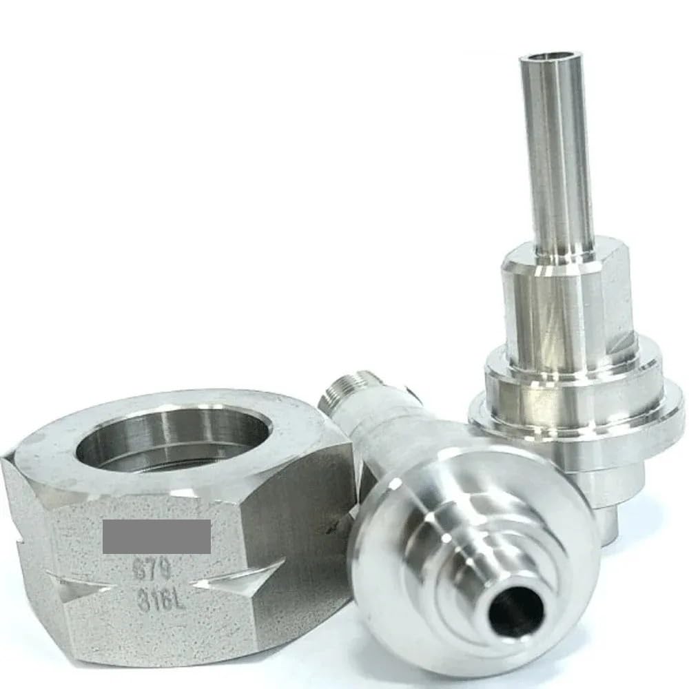 Conector de tubería de acero inoxidable SUS316L CGA679 a NPT macho de 1/4"