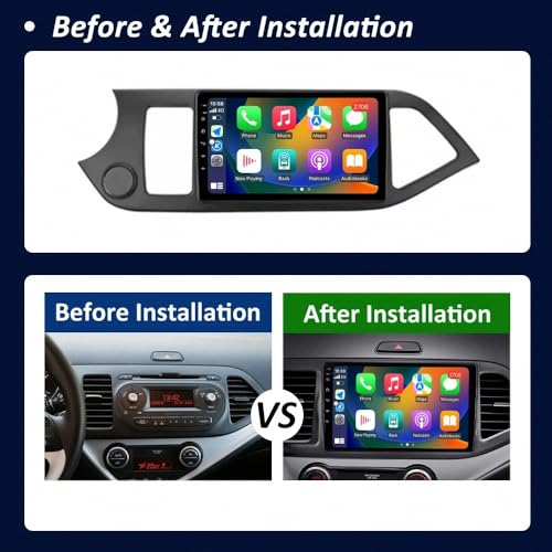 Navegador GPS KIA Picanto: multimedia 2 DIN para conectar tu iPhone o Android 2