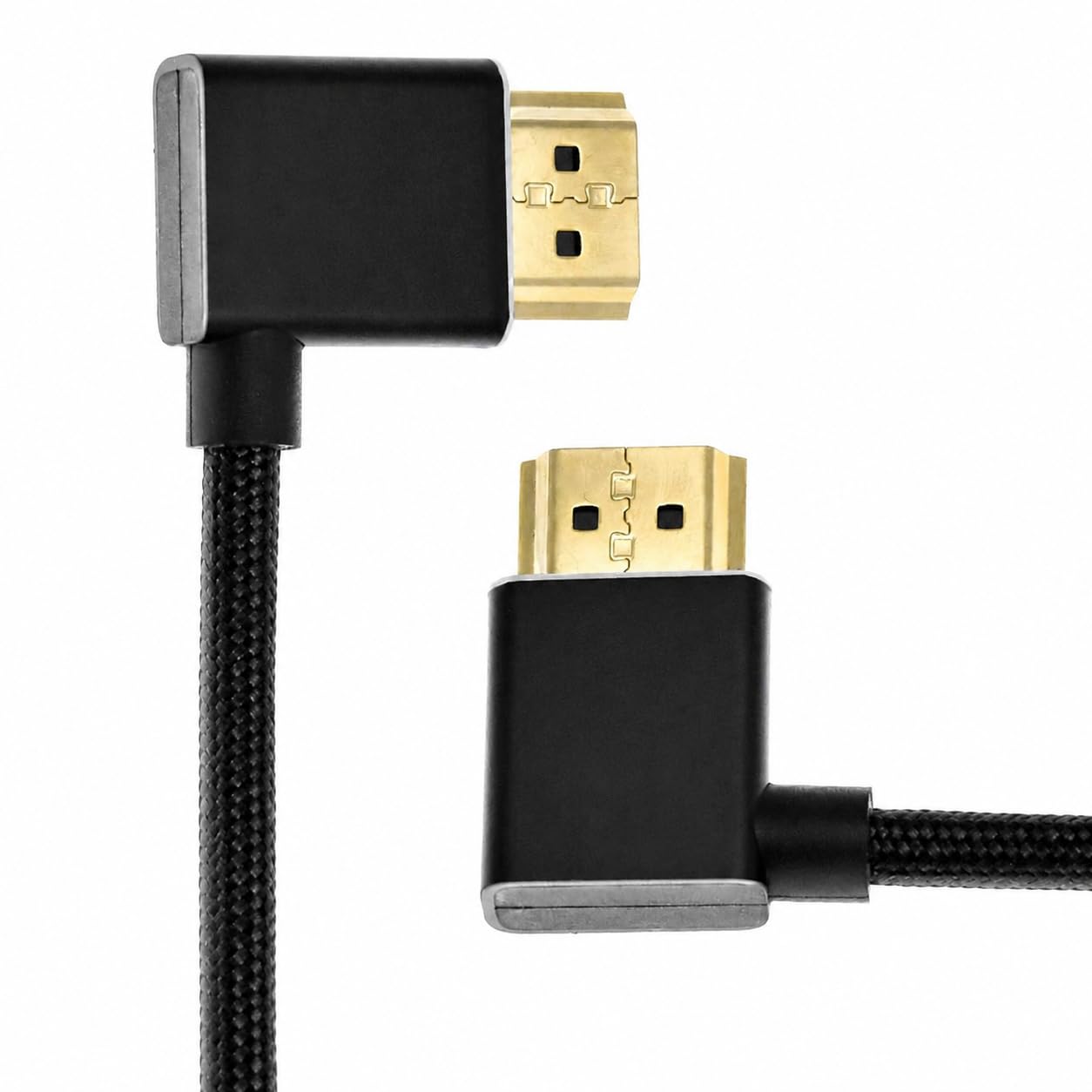 Alvins - Cavo intrecciato a spirale HDMI 2.1, 8K60Hz, 48 Gbps, angolo