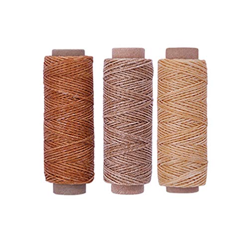 SuPVOX 6 peças de costura de costura encerada de costura, 6 fios de cera fortes práticos de cores pa