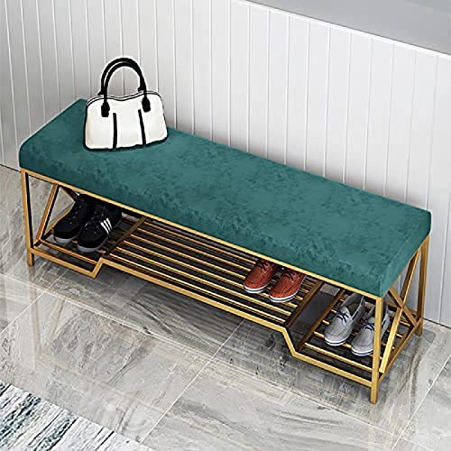 Meuble à chaussures rembourré en flanelle au design luxueux pour optimiser votre entrée