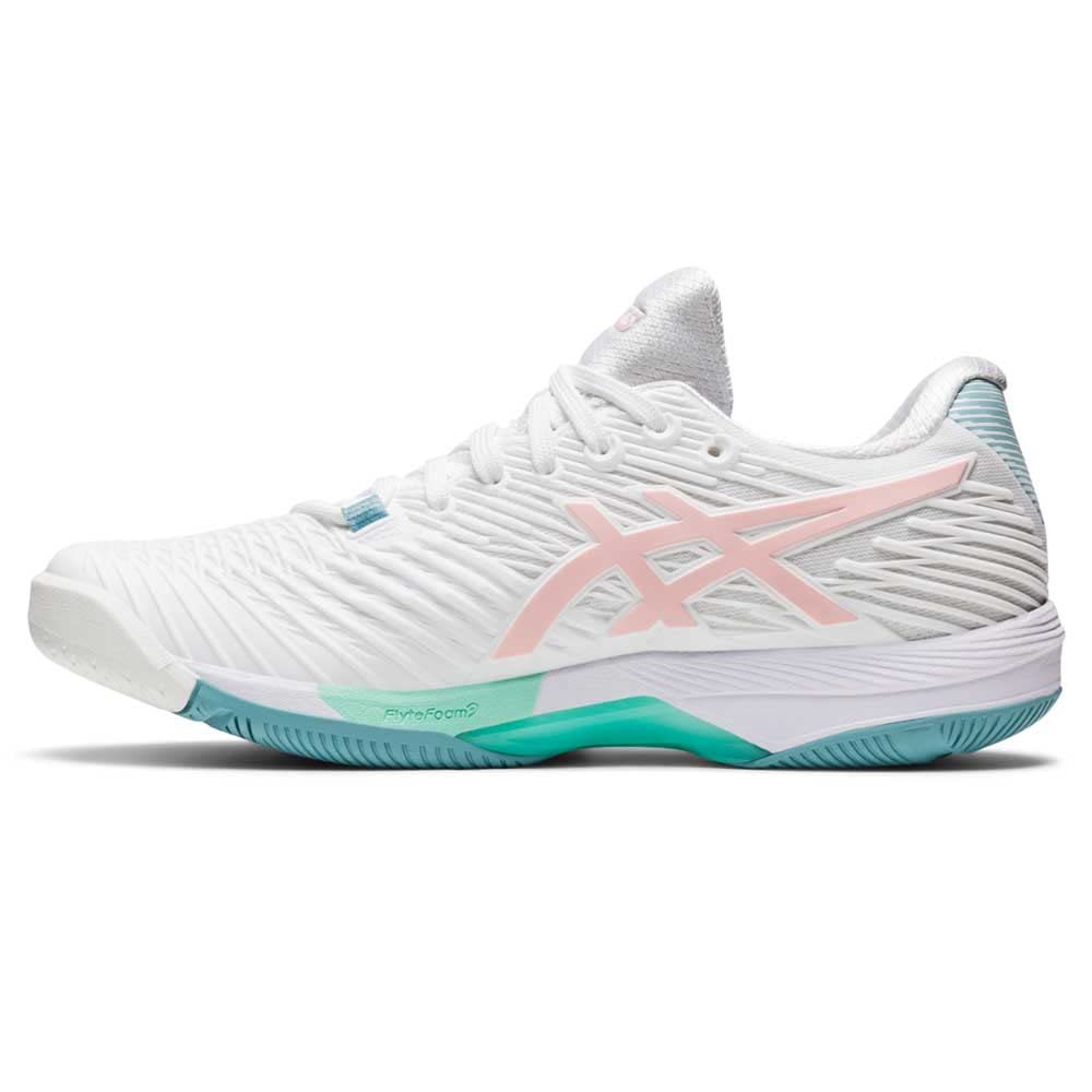 ASICS Donna Solution Speed FF 2 AC Scarpe da Tennis Scarpa per Tutte Le Superfici Bianco - Rosa