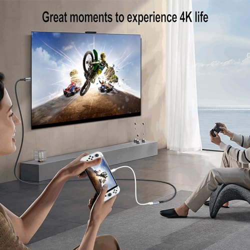 USB C Extension Cable 3FT (100W Fast Charging, 10Gbps Data Transfer, 4K@120Hz Monitor Video), USBC Extender Male to Female USB3.2 Gen 2 Cord for TV, Computer, Monitor, Laptop, Phone