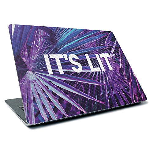 Image of MightySkins Carbon Fiber Skin for Microsoft Surface Laptop 3 13.5 inch (2019) - Its Lit | Textured Carbon Fiber Finish | Easy to Apply, Remove, and Change Styles | Made in The USA