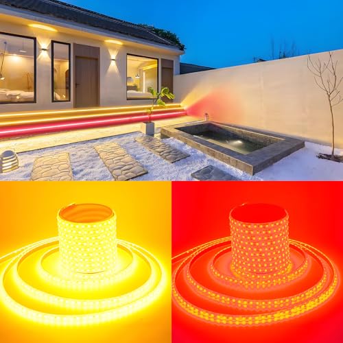Tira LED impermeable YM E-Bright ámbar y rojo 5 m miniatura 1