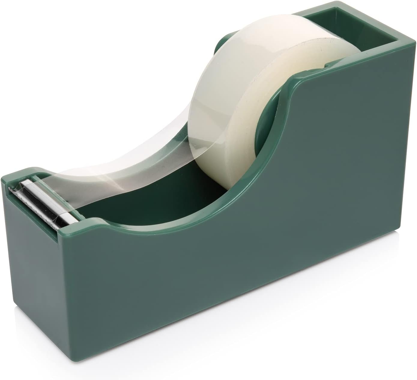 Alfion Desk Adhesive Tape Dispenser | Small Refillable Dispenser for Office, Home, or School (Sage Green) : Office Products
