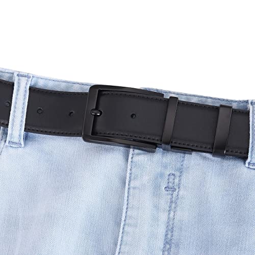 Djcaizyy 1 3/8" (35Mm) Reversible Belt Buckle Replacement Belt Buckle Square Buckles Black #TOP2