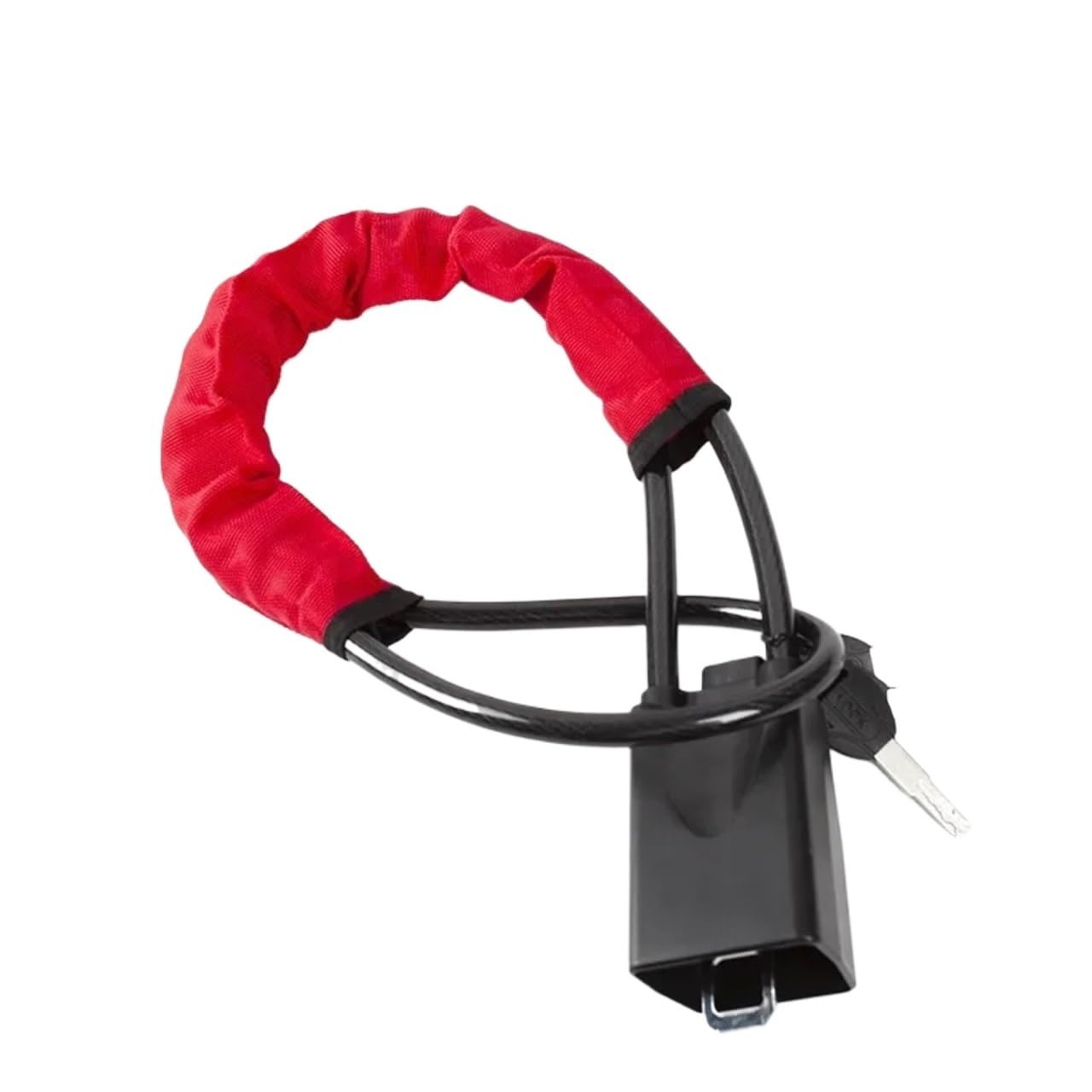 Steering Wheel Lock Seat Belt Lock, Multicolor Universal Car Steering Wheel Lock with Seat Belt Buckles for Truck Van RV(Red)