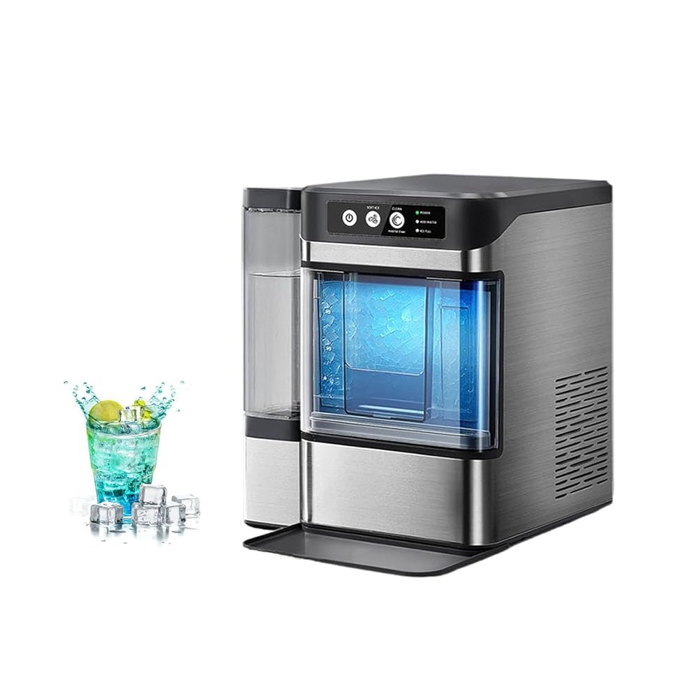 Portable Countertop Ice Maker - 41 Lbs/24h Capacity, One-Click Operation, Self-Cleaning, With 3l Detachable Water Tank For Home, Office, And Bar Use on Fridge.com - View 1