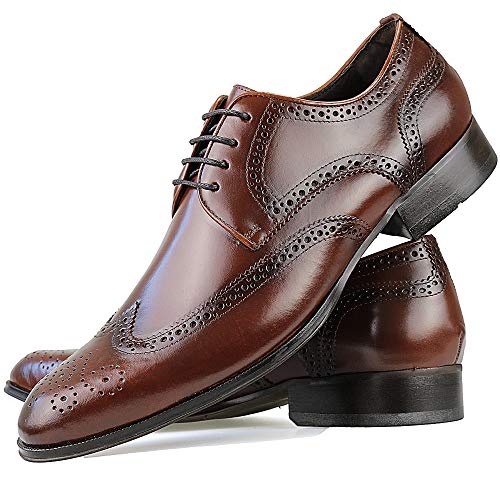 Sapato Social Neway em Couro Masculino Whisky