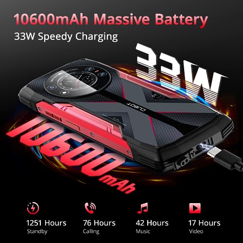 CUBOT Kingkong Star(2023) 5G Outdoor Smartphone Android 13, 24GB+256GB/1TB, 10600mAh(33W), 6.78'...