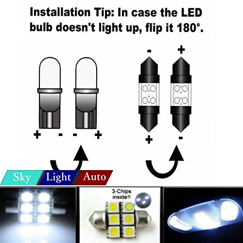 Paquete de 19 luces LED interiores xenón blanco para Nissan NV 2012-2016 miniatura 7