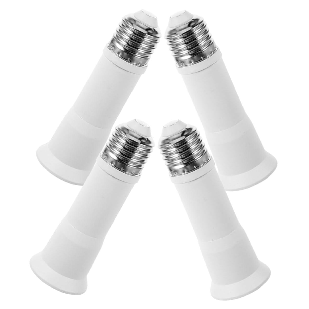 PRETYZOOM 16 Pz Adattatore per lampada presa luce lampadine prolunga portalampada base leggera estensore della presa adattatore per base lampadina prese luce presa e27 Metallo bianca