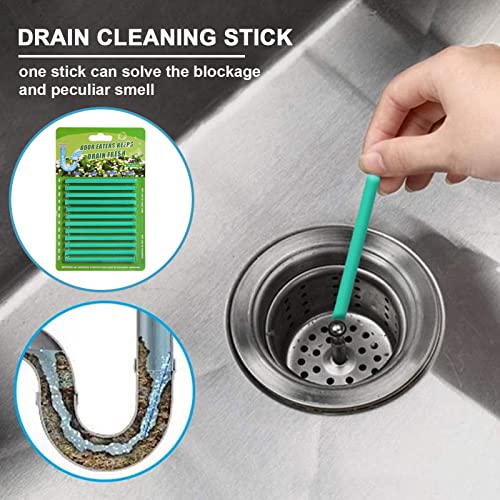 drenos - 12 peças varetas drenagem, removedor entupimento da pia - Varas limpeza drenos eficazes par