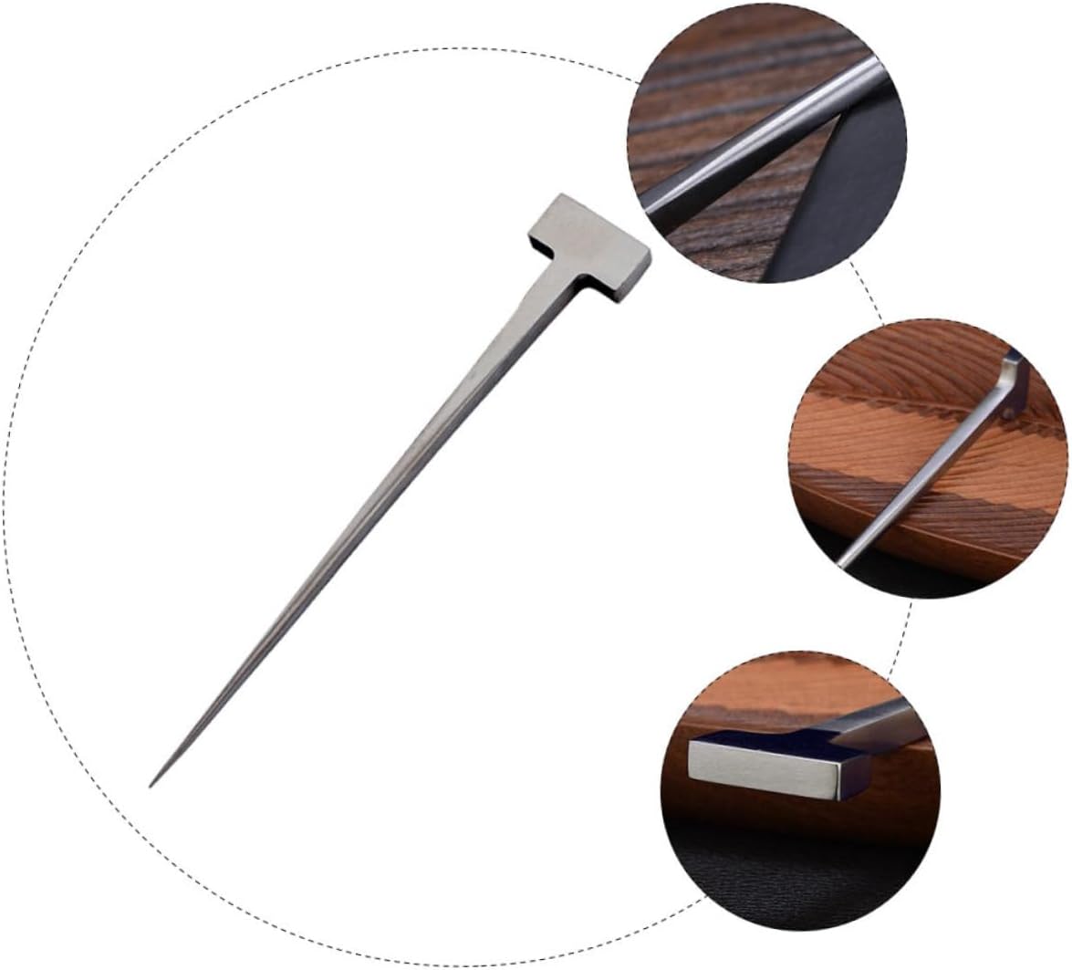 3pcs Shaped EEL Nail Premium Stainless Steel Killing Tool for Preparation Kitchen Gadget Smooth for Effortless Cleaning Deformation Resistant