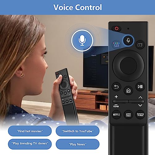 Image of BN59-01357A Replacement Voice Remote Control fit for Samsung Smart TVs Compatible with Samsung QLED Series Smart TV Also BN59-01357F BN59-01357P Full Function Replacement