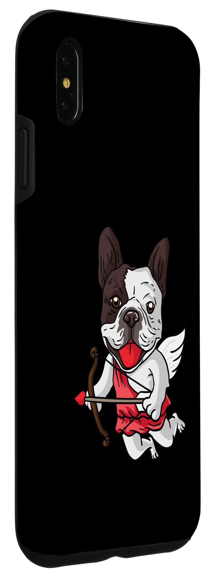 iPhone XS Max Cupid French Bulldog Frenchie Dog Heart Valentines Day Dogs Case - Image 3