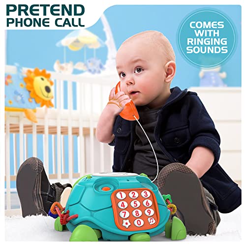 Baby Toys 6 To 12 Months, Musical Turtle Crawling Baby Toys For 12-18 Months, Early Learning Educational Toy With Light & Sound, Birthday Toy For Infant Toddler Boy Girl 7 8 9 10 11 Month 1-2 Year Old #TOP4