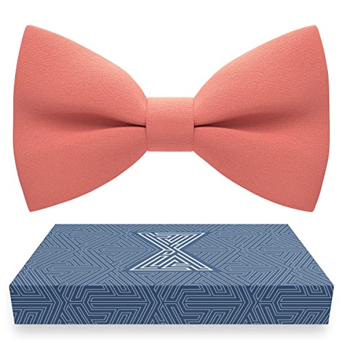 Image of Bow Tie House Mens Bowties Pre-tied Shape Clip on Bowtie Solid Men Formal Wear for kids, baby boys, toddler any age bow ties