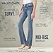 WallFlower Women's Size InstaStretch Luscious Curvy Bootcut Jeans, Galaxy, 18 Plus Long