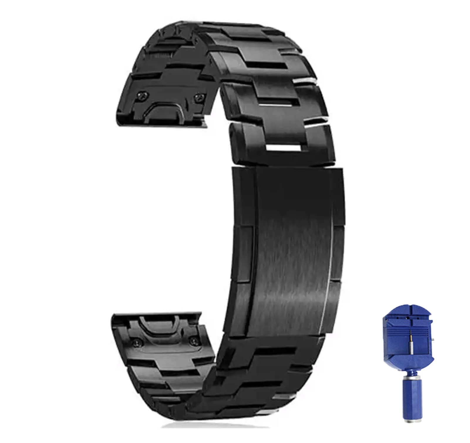 pasek do zegarka, Lekkie paski do zegarków ze stopu tytanu QuickFit(Black,26mm)