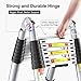 Finether 5M Escalera Telescópica de Aluminio Escalera Plegable Multifuncional Portátil Escalera Extensible...
