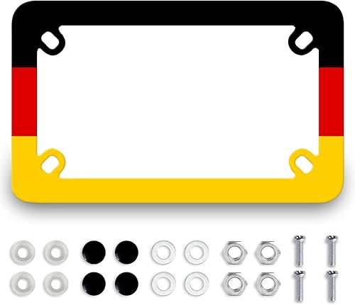 Miniatura 10 de Marco de matrícula de motocicleta de montaña, de acero inoxidable, impermeable, de metal, divertido soporte de etiqueta negra, accesorio de Montañas