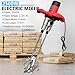 Zoihanx Double-Paddle Electric Cement Mixer,2500W Handheld Electric Concrete Mixer with 6 Adjustable Speed,Portable Mud Mixer for Mortar, Paint, Grout, Plaster, Thinset, Fodder Stirring Tool