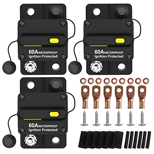 M1A2 3-Pack 60A Inline Circuit Breakers