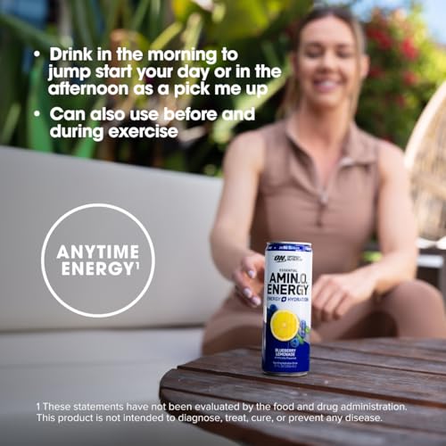 Optimum Nutrition 1086142 Amino Energy Sparkling Hydration Drink, Electrolytes, Caffeine, Amino Acids, Bcaas, Sugar Free thumb #5
